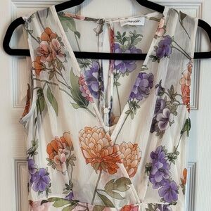 Calvin Klein Sleeveless Floral Dress Size 6 | Feminine